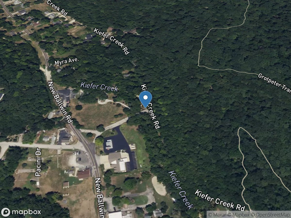 Keifer Creek near Ballwin, MO location