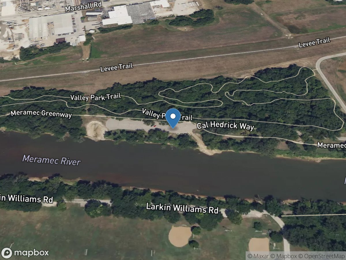 Meramec River at Valley Park, MO location