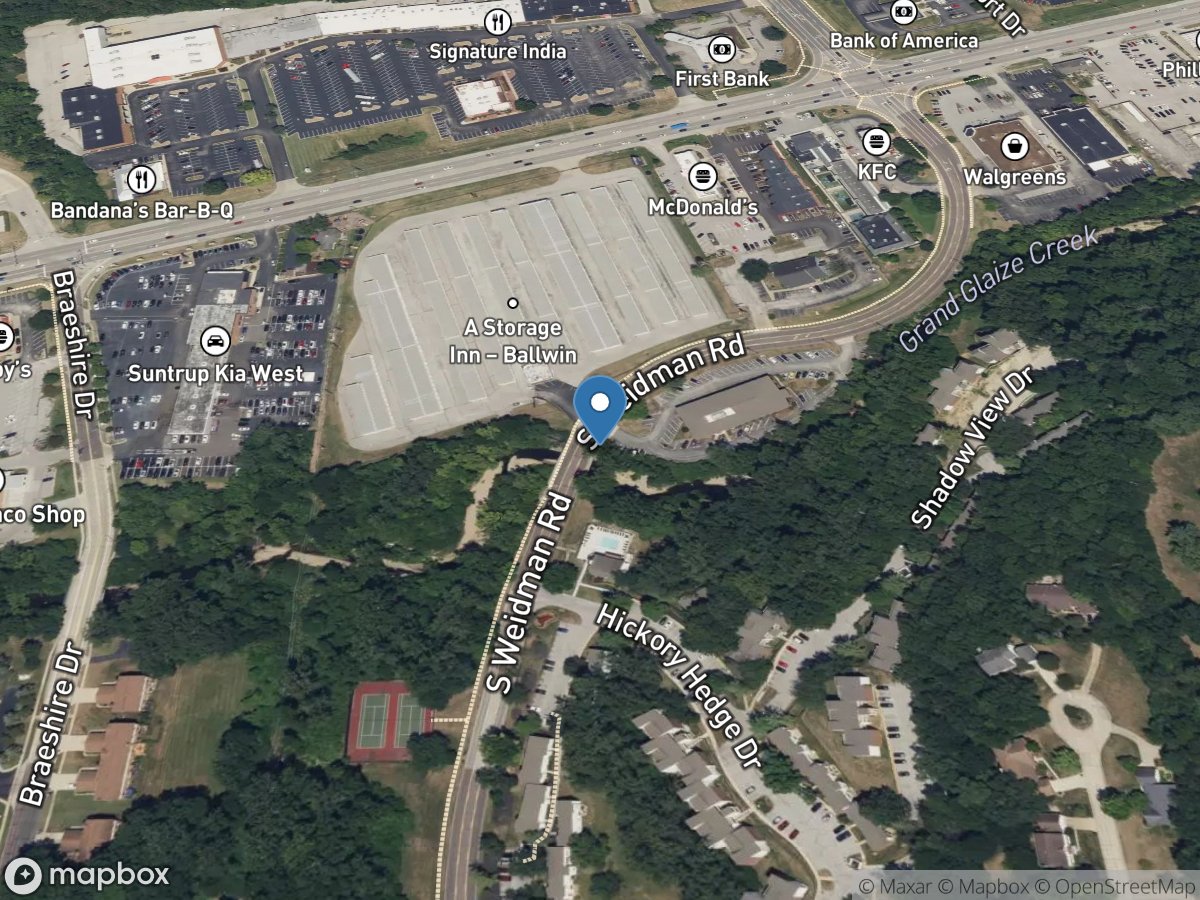 Grand Glaize Creek near Manchester, MO location