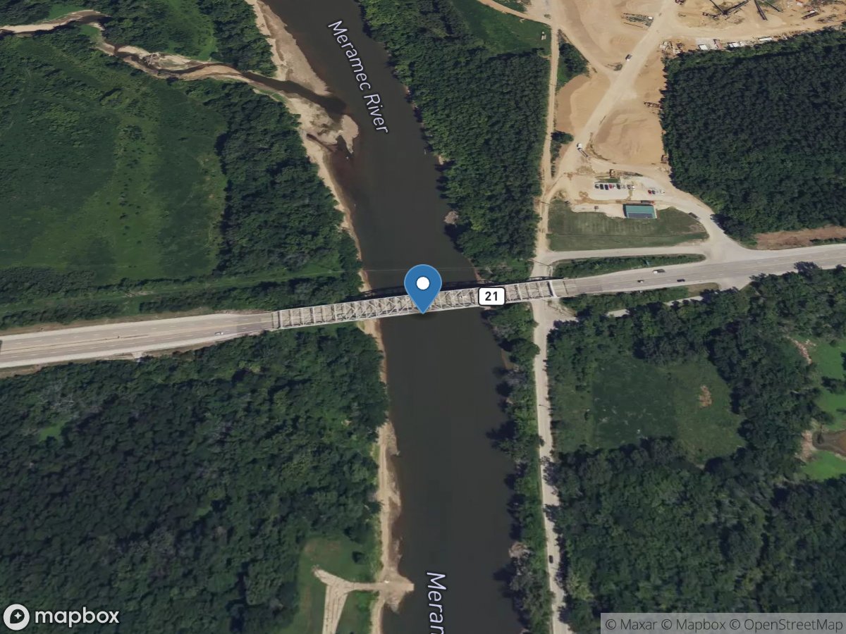 Meramec River at Paulina Hills, MO location