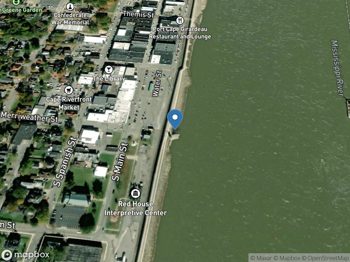Mississippi River at Cape Girardeau, MO location