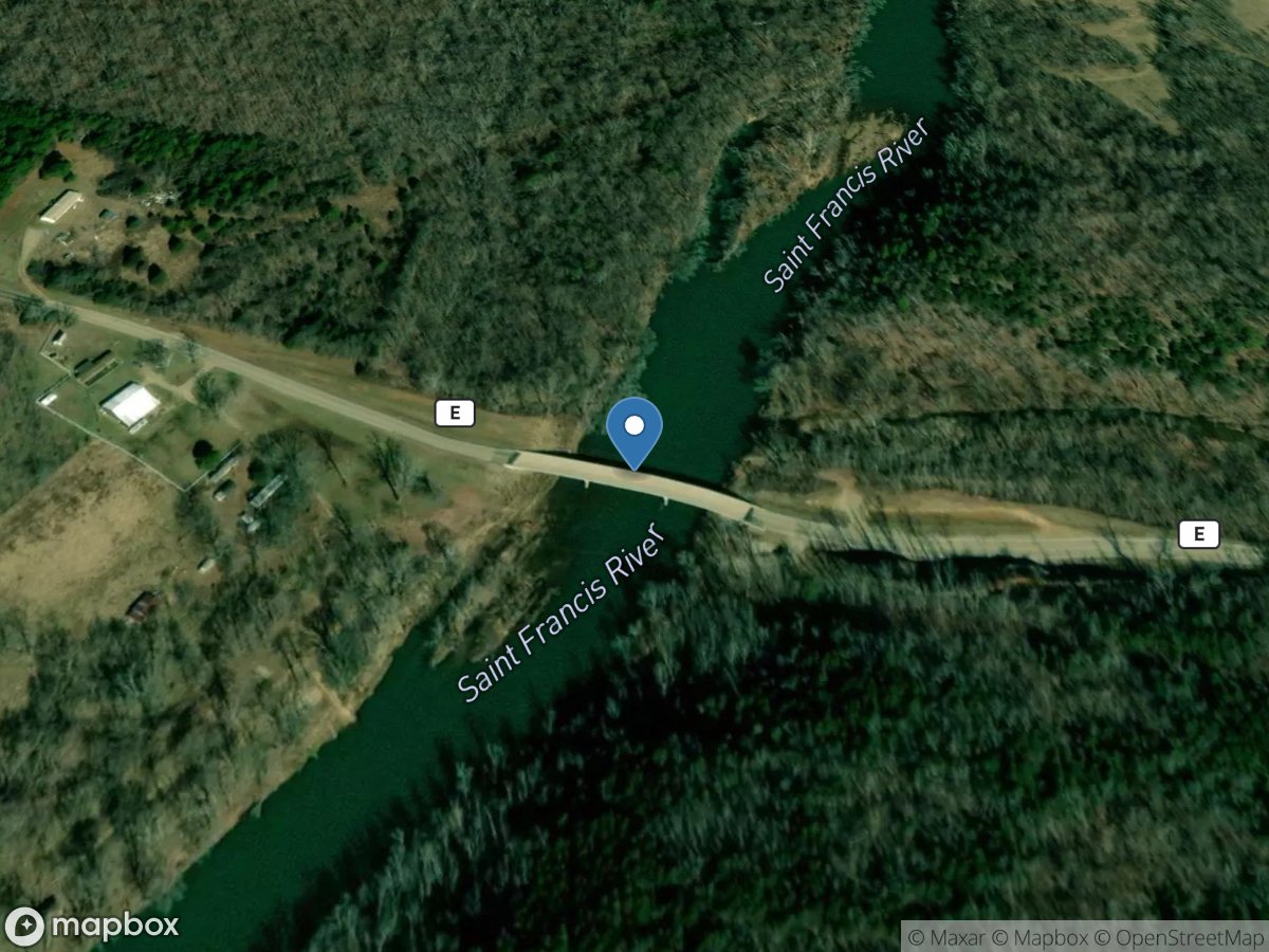 St. Francis River near Mill Creek, MO location