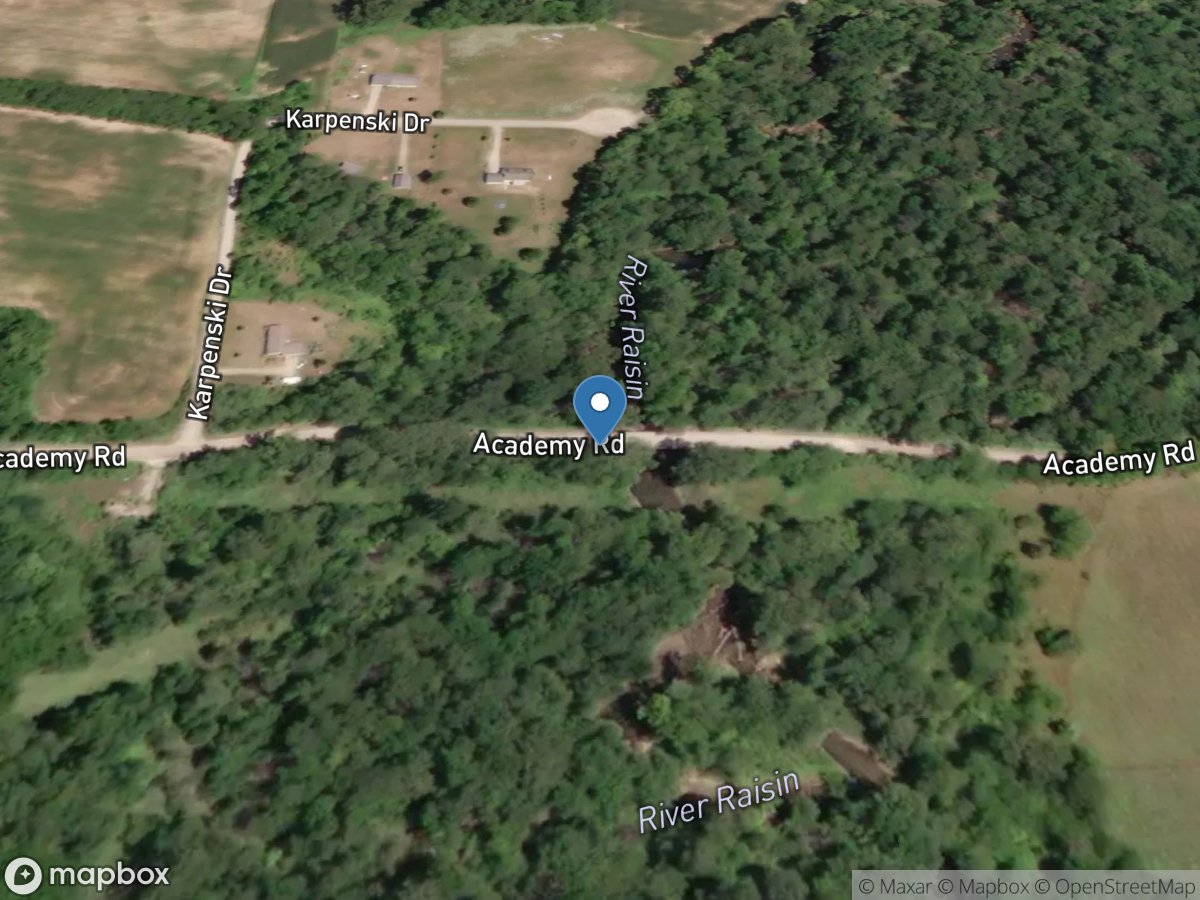 River Raisin near Adrian, MI location