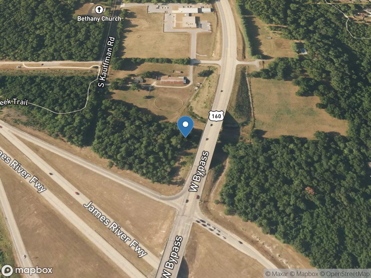 South Creek near Springfield, MO location