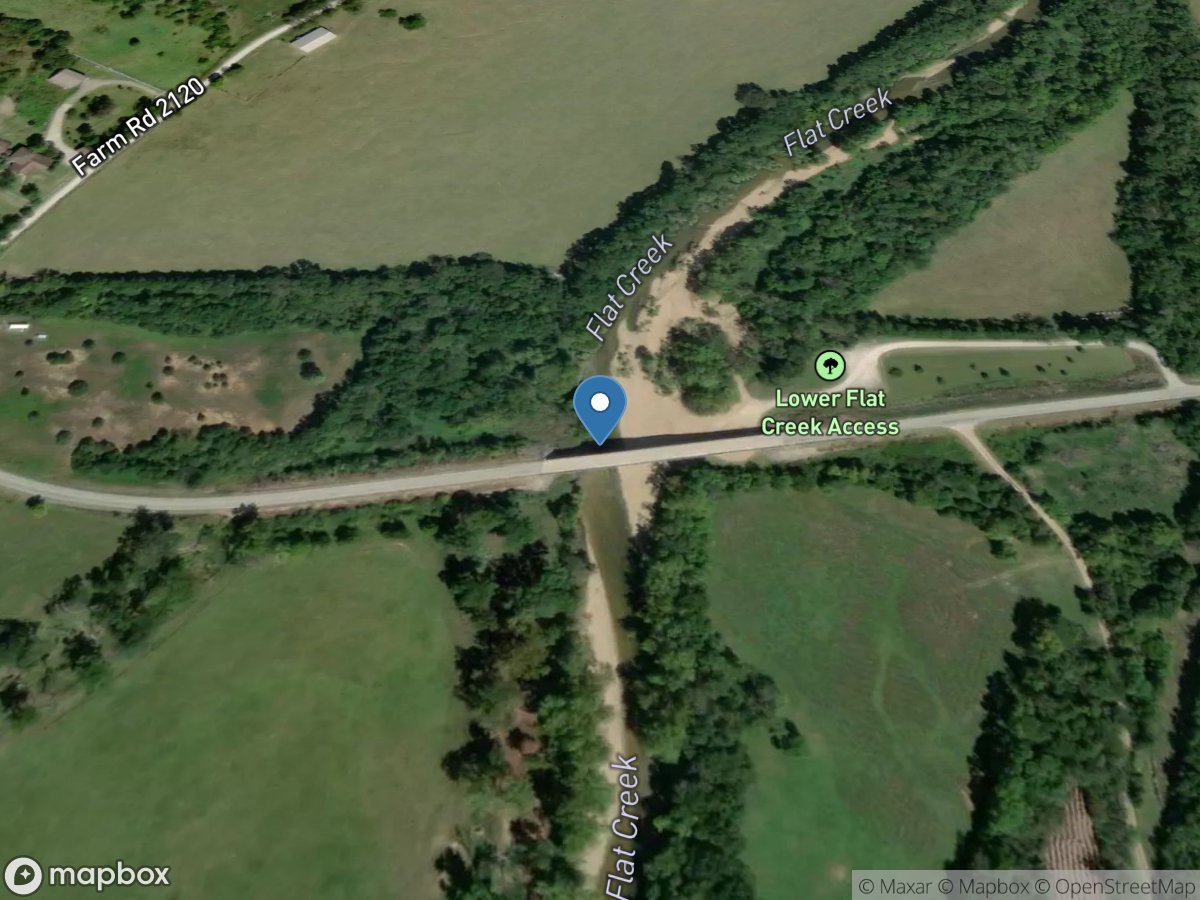 Flat Creek below Jenkins, MO location