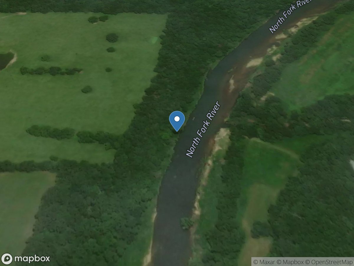 North Fork River near Tecumseh, MO location