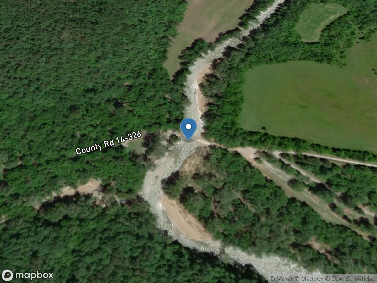 Bryant Creek below Evans, MO location