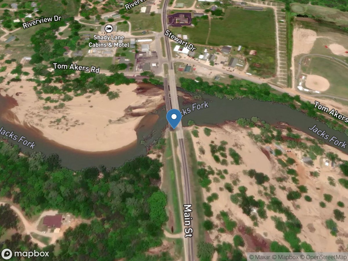 Jacks Fork at Eminence, MO location