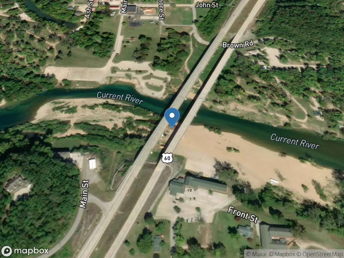 Current River at Van Buren, MO location