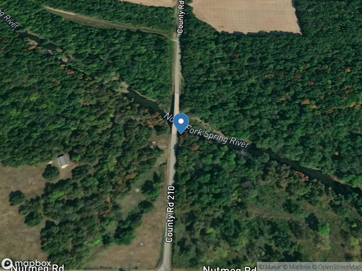 North Fork Spring River near Purcell, MO location