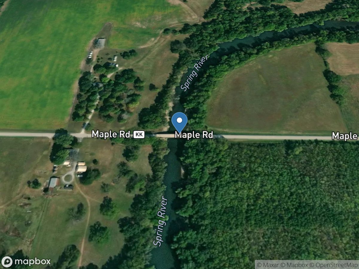 Spring River near Waco, MO location