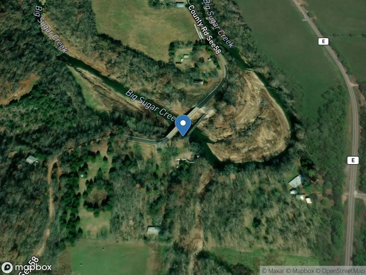 Big Sugar Creek near Powell, MO location