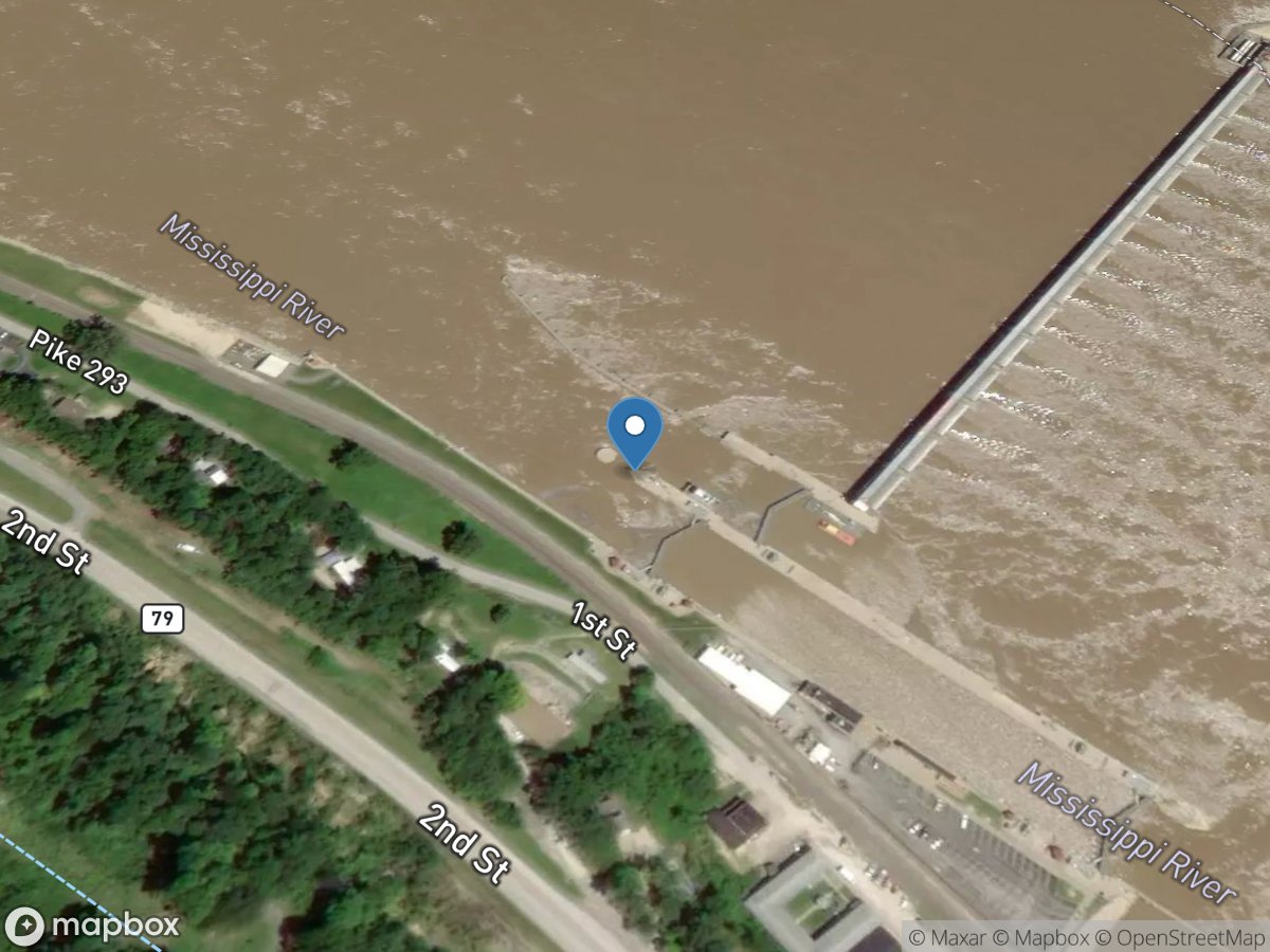 Mississippi River at Lock & DAM 24 (lower) (corps) location