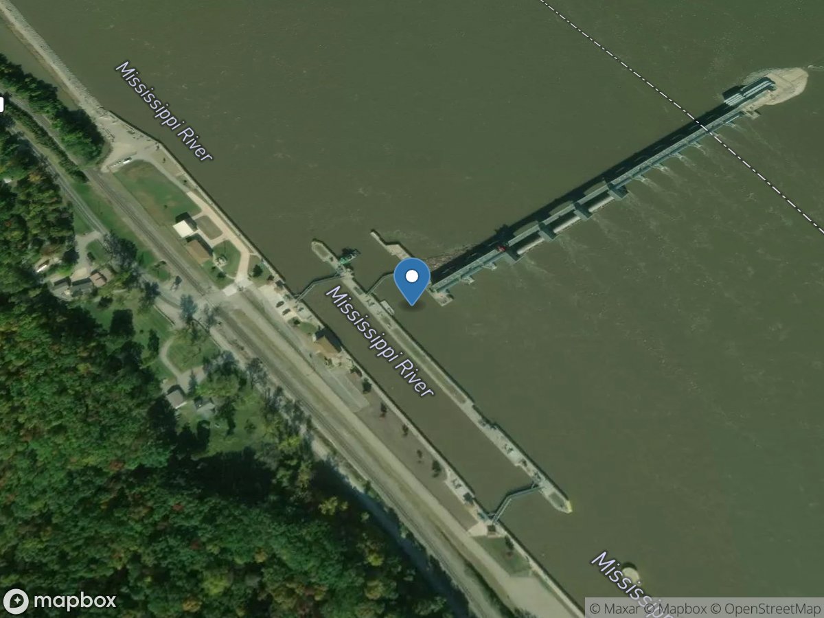 Mississippi River at Lock & DAM 22 (corps) location