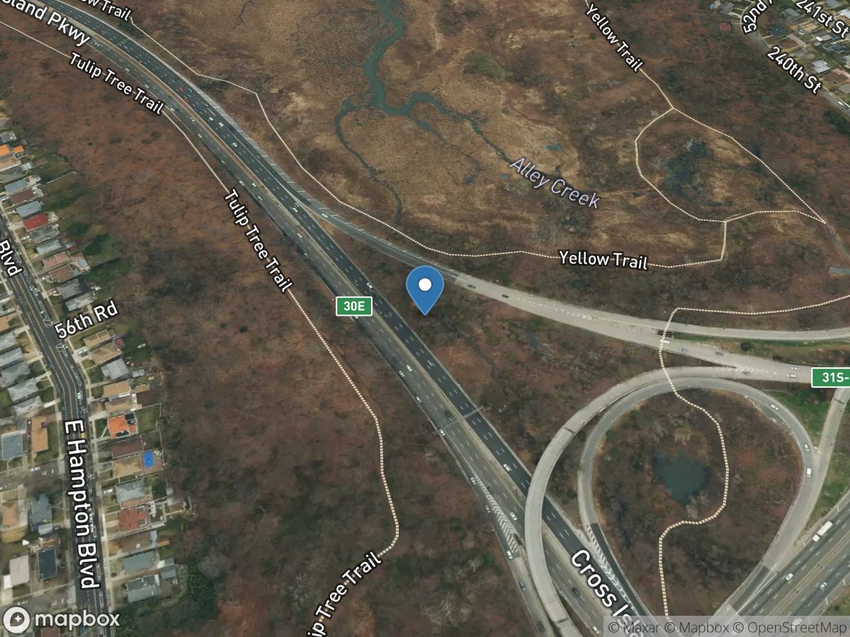 Alley Creek near Oakland Gardens NY location