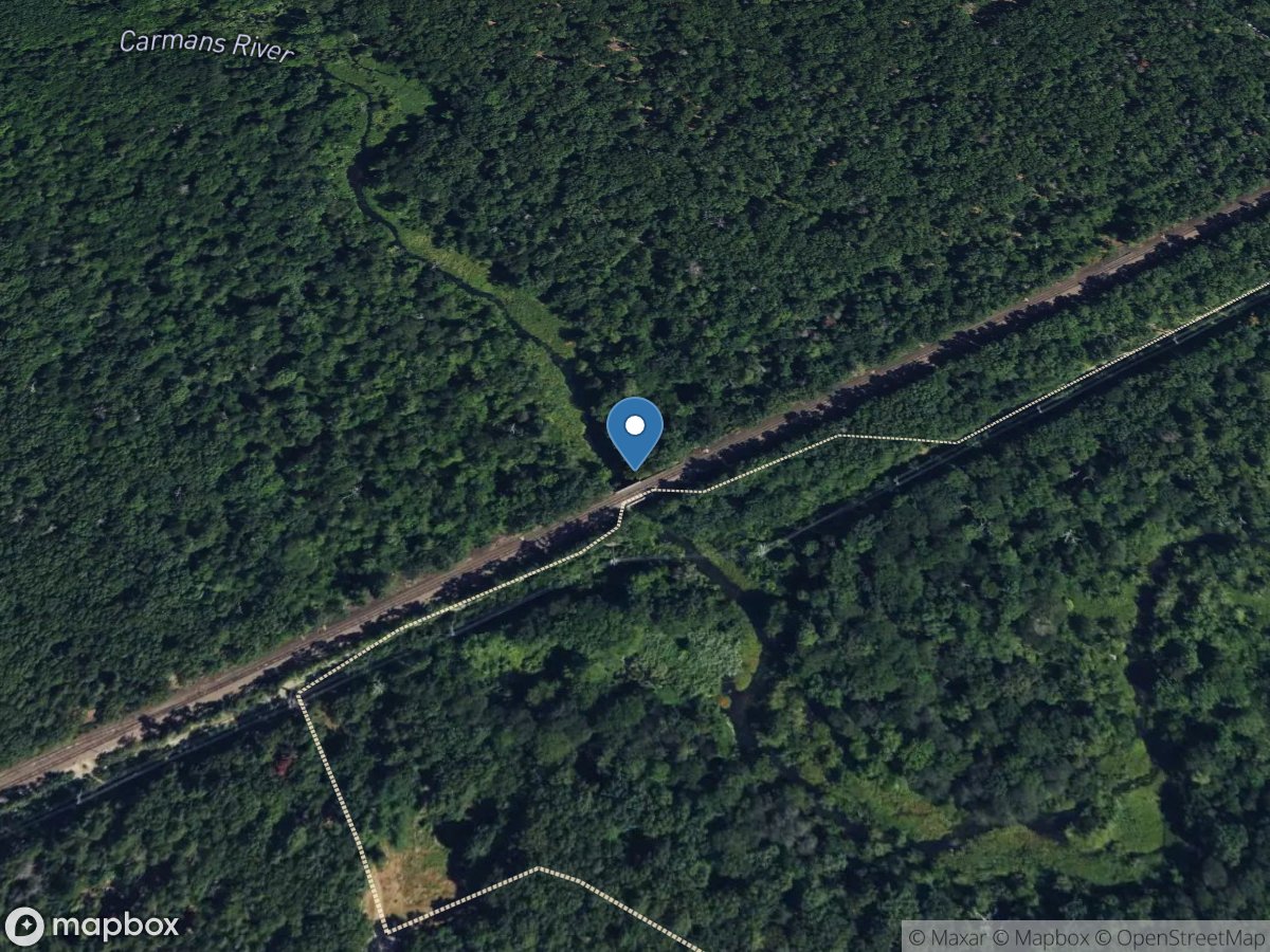 Carmans River at Yaphank NY location