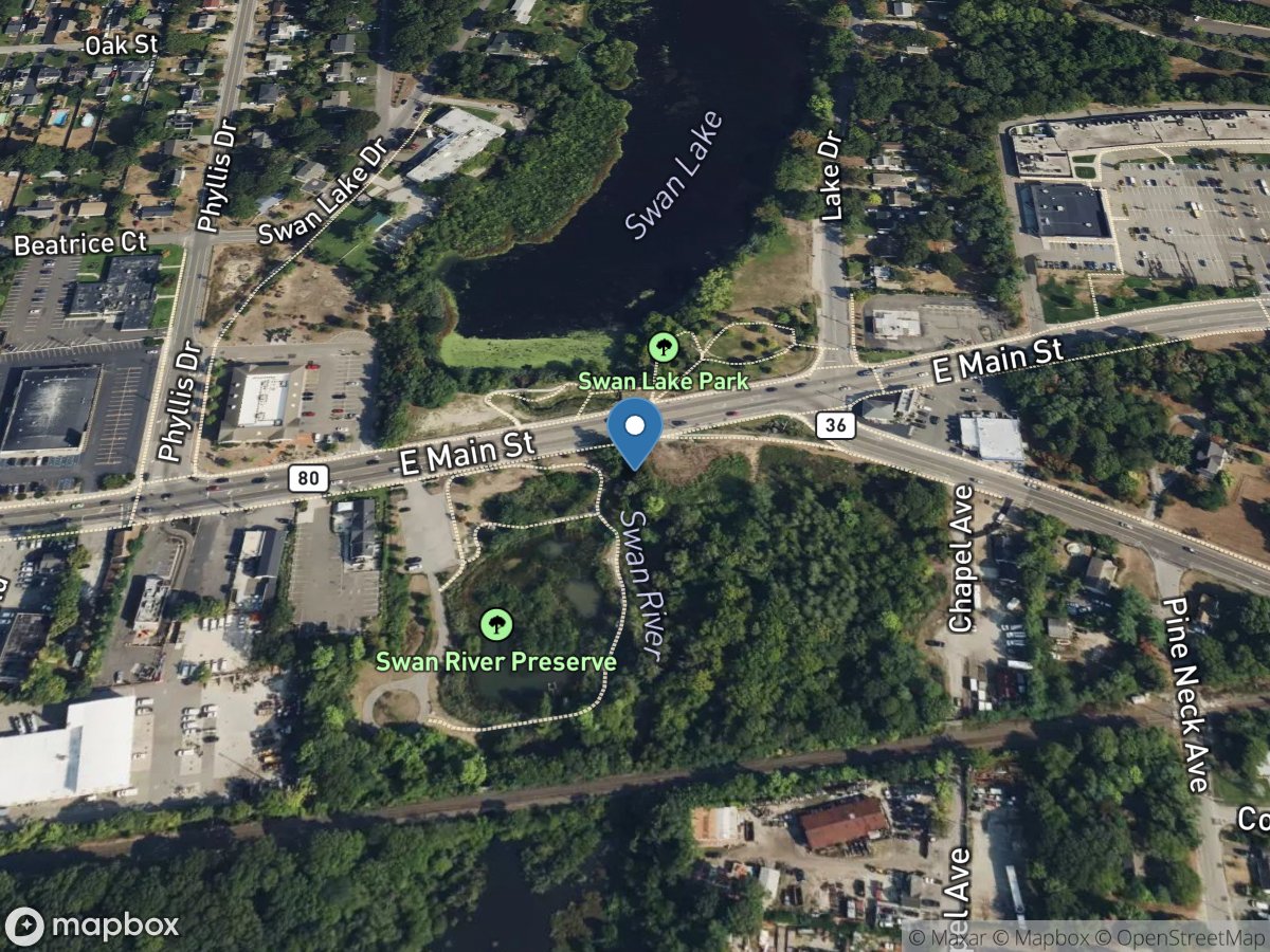 Swan River at East Patchogue NY location