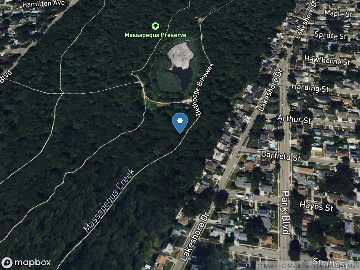 Massapequa Creek at Massapequa NY location