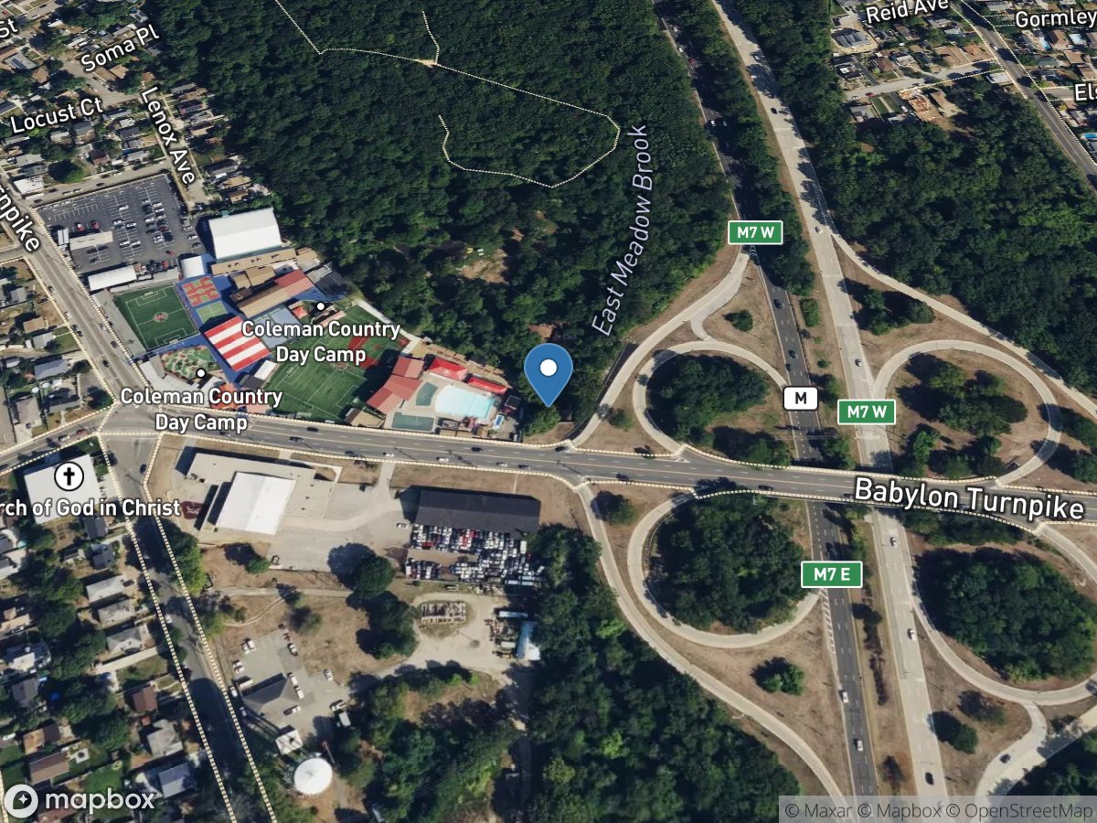 East Meadow Brook at Freeport NY location