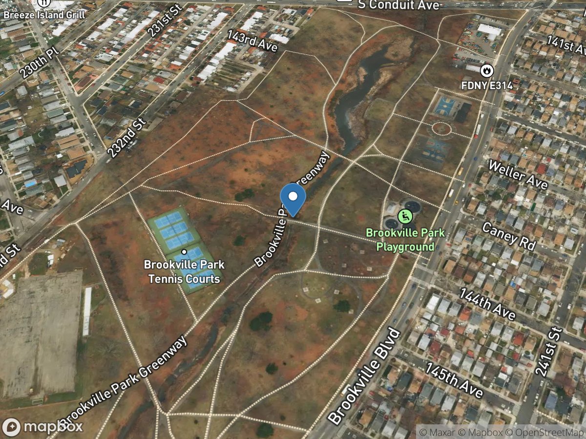 Conselyeas Pond Tributary at Rosedale NY location