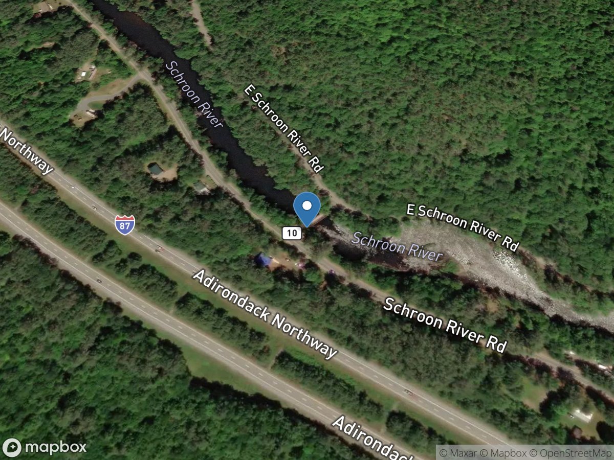 Schroon River at Riverbank NY location