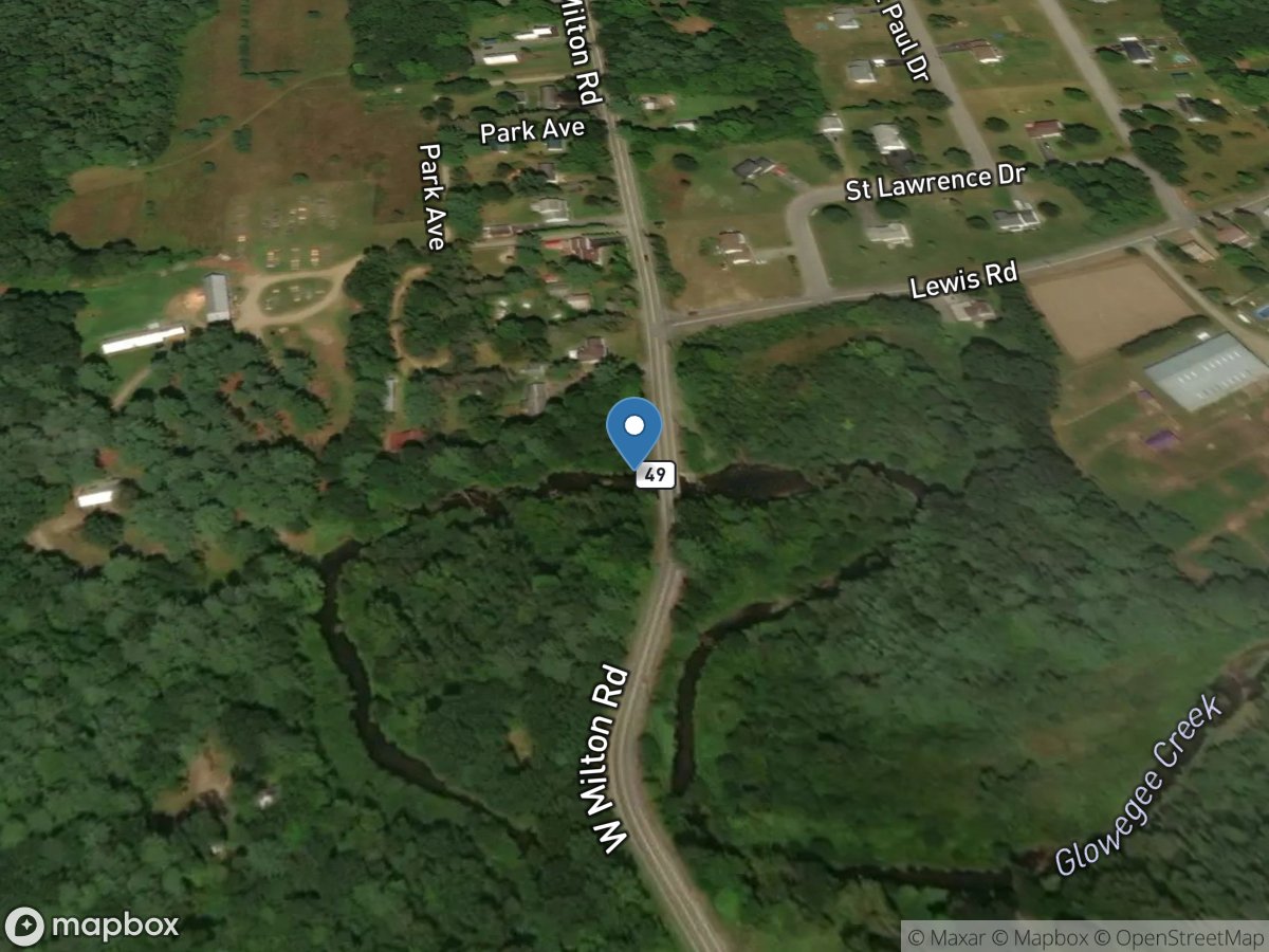 Glowegee Creek at West Milton NY location