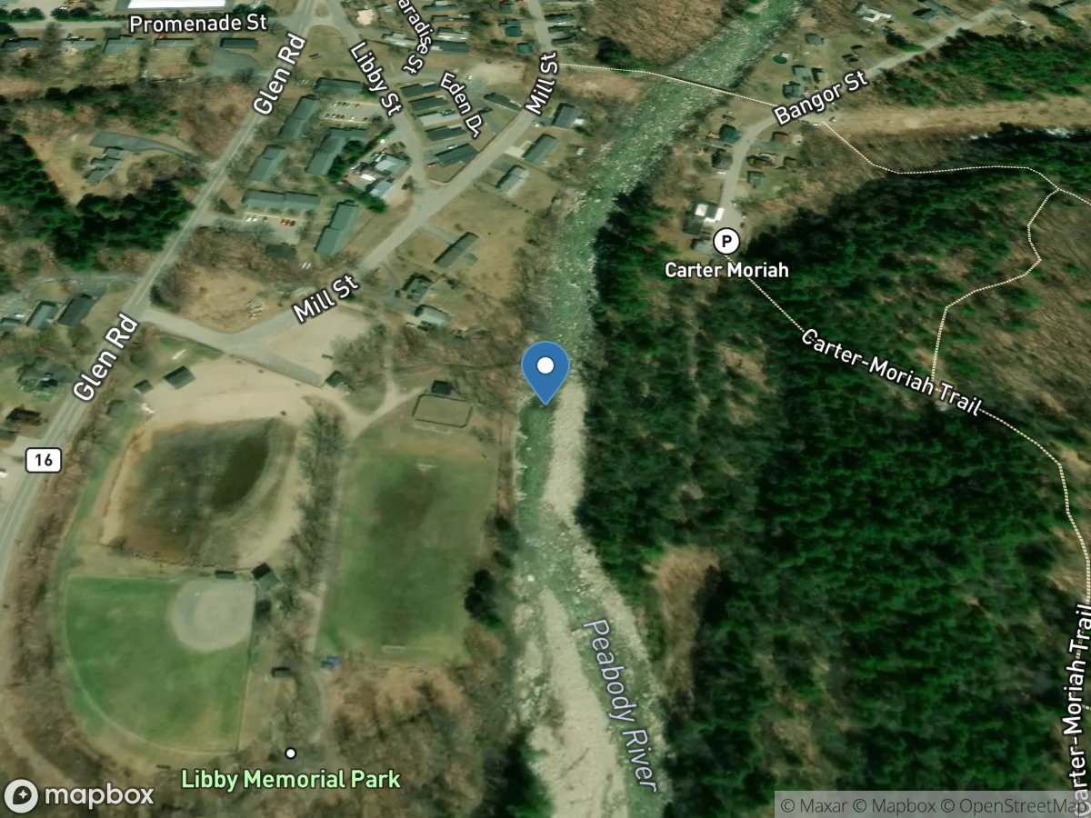 Peabody River at Gorham, New Hampshire location