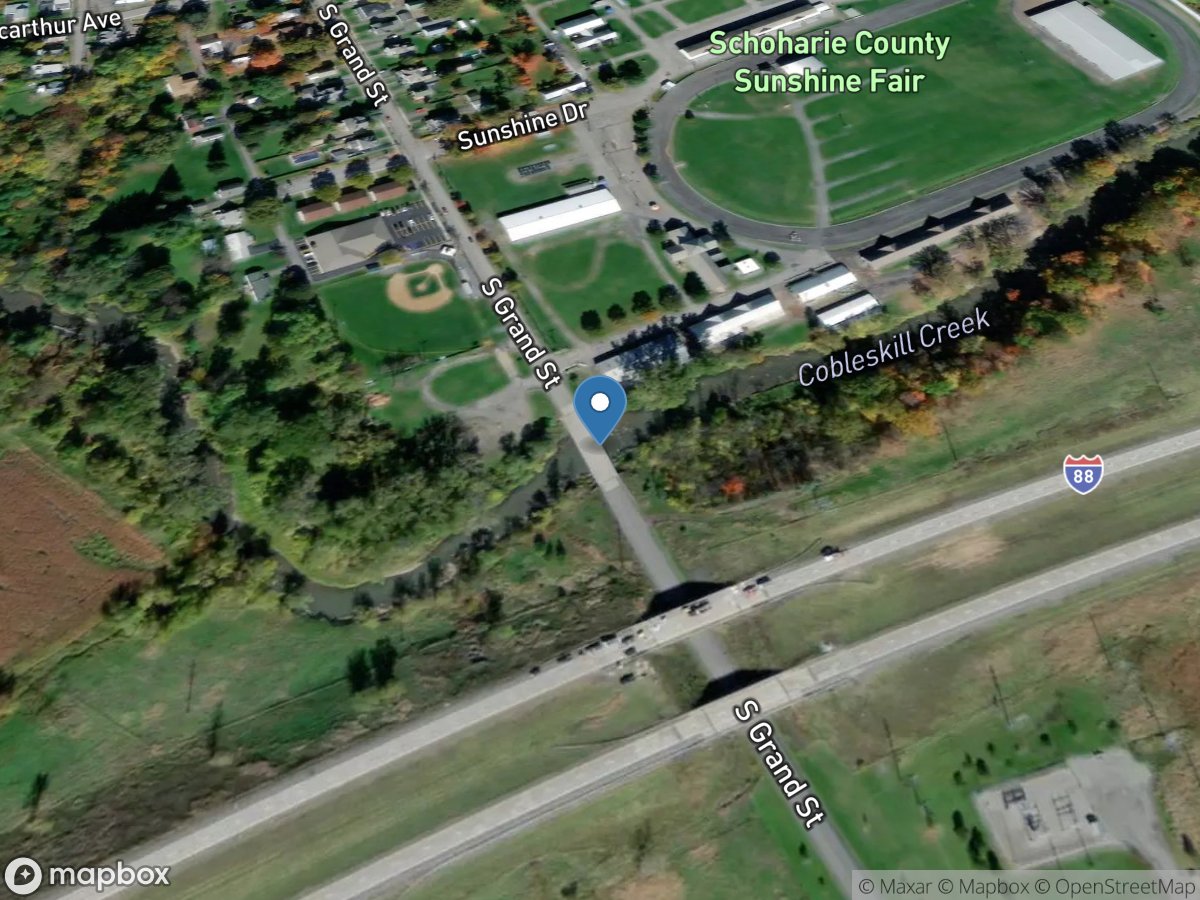 Cobleskill Creek at South Grand ST at Cobleskill NY location