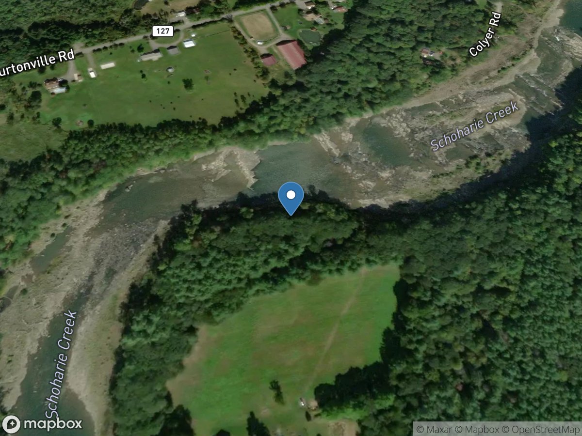 Schoharie Creek at Burtonsville NY location