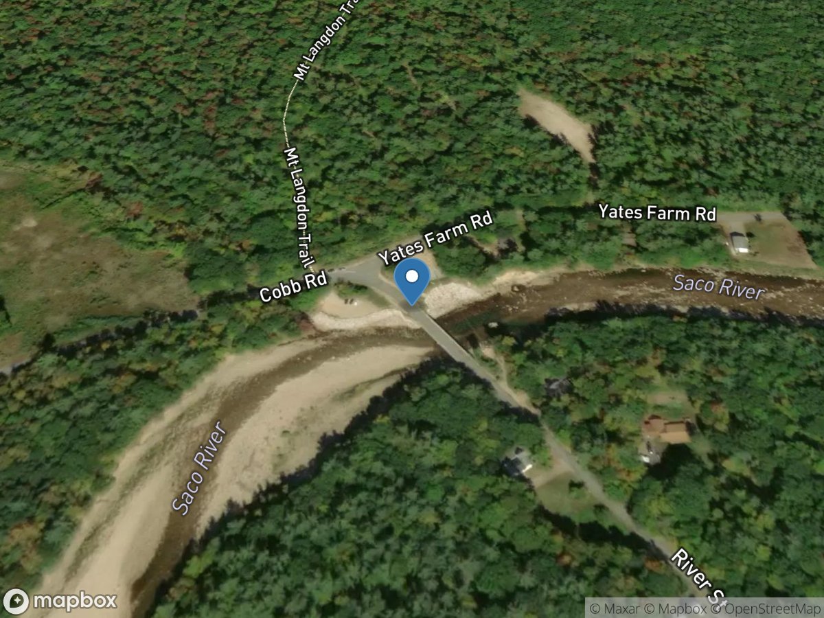 Saco River at River Street, at Bartlett, NH location