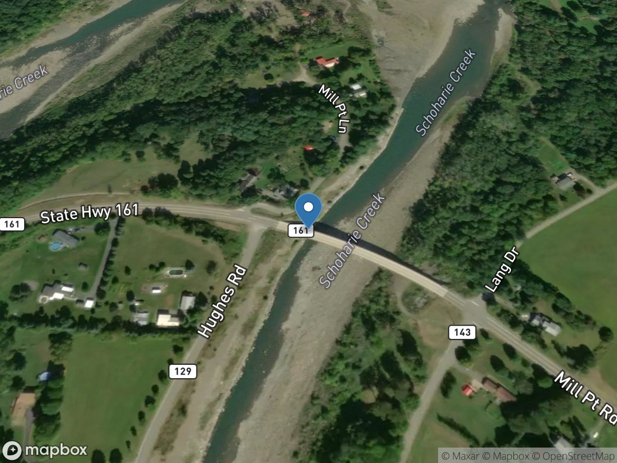 Schoharie Creek at Mill Point near Fort Hunter NY location