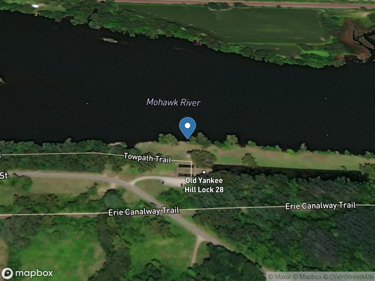 Mohawk River below Pepper Island at Fort Johnson NY location