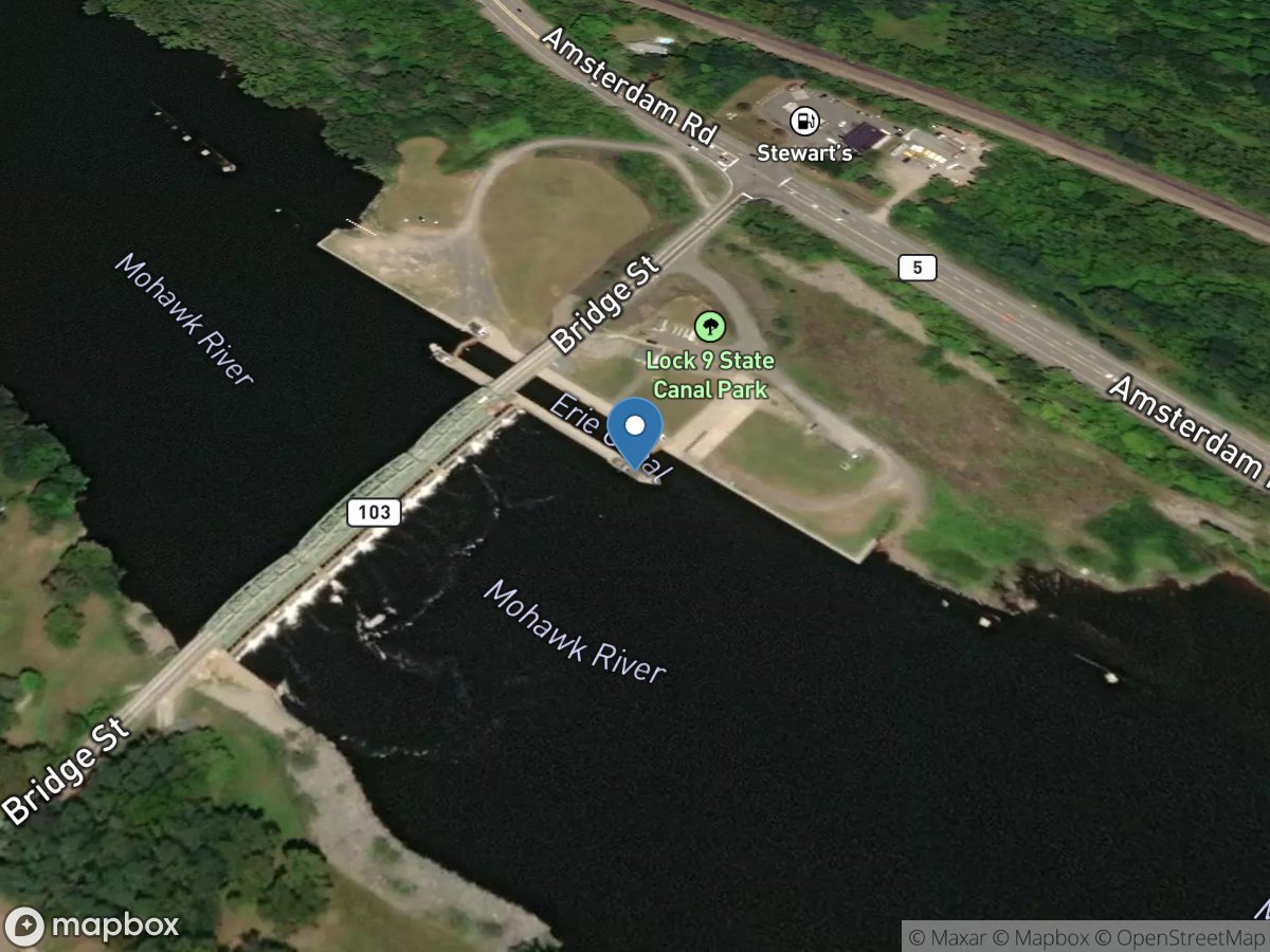 Mohawk River at Lock 9 at Rotterdam Junction NY location