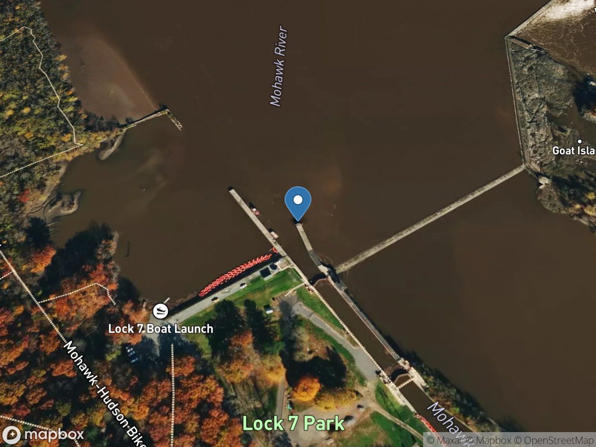 Mohawk River at Vischer Ferry DAM NY location