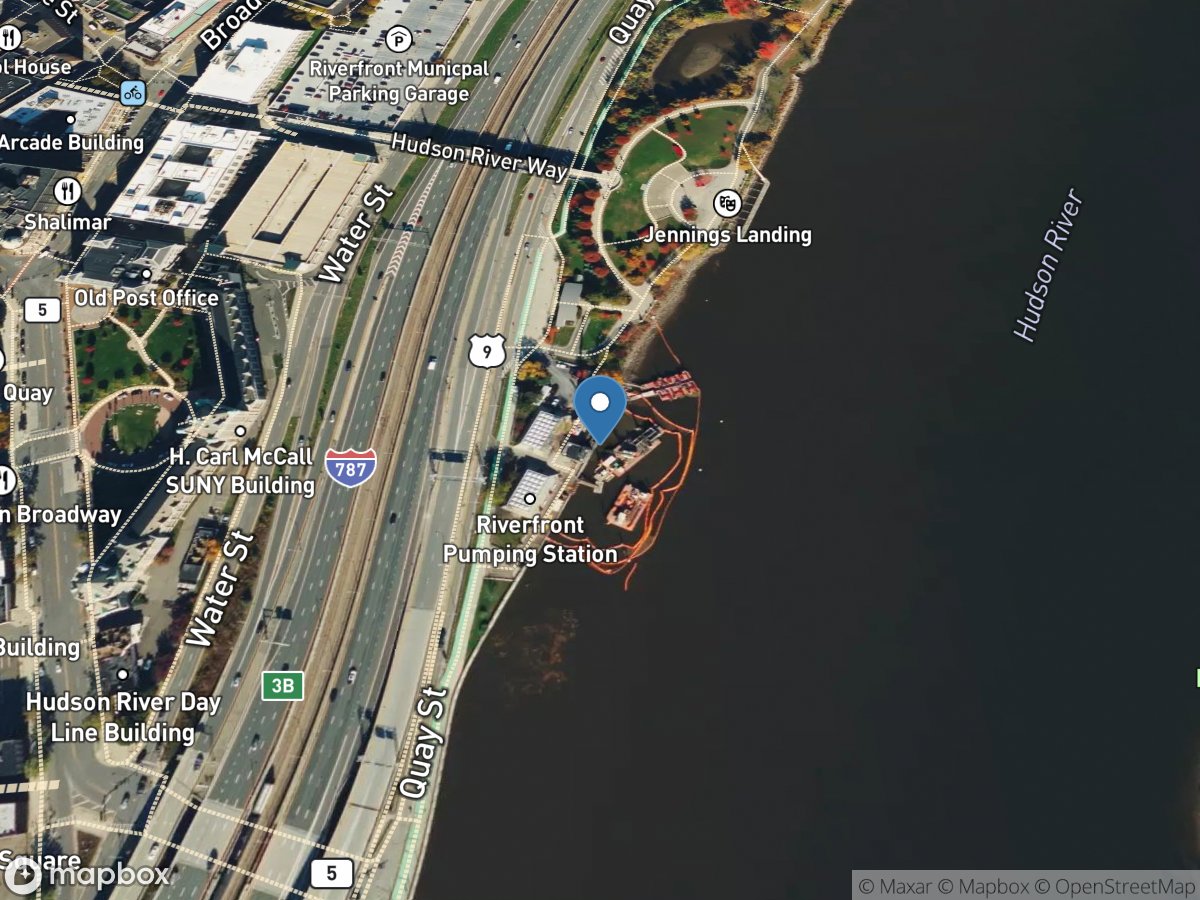 Hudson River at Albany NY location