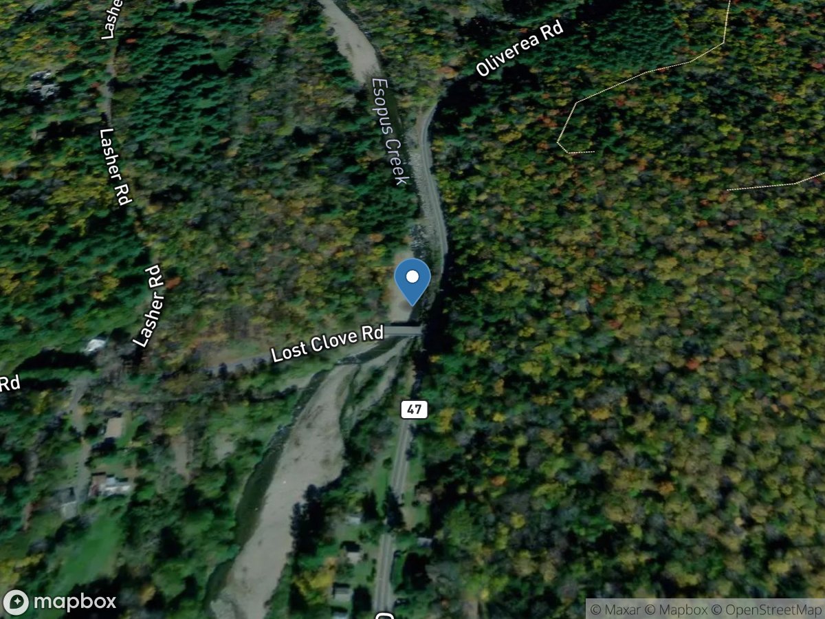 Esopus Creek below Lost Clove Road at Big Indian NY location