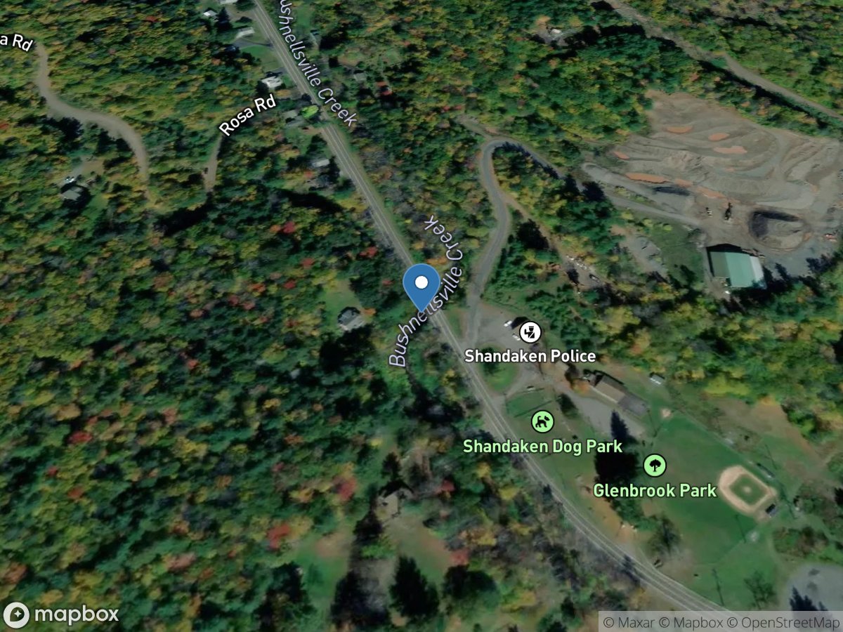 Bushnellsville Creek at ST Highway 42 at Shandaken NY location