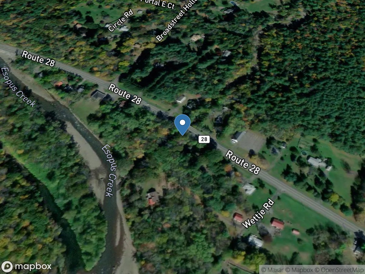 Broadstreet Hollow Brook at Hwy28 at Allaben NY location