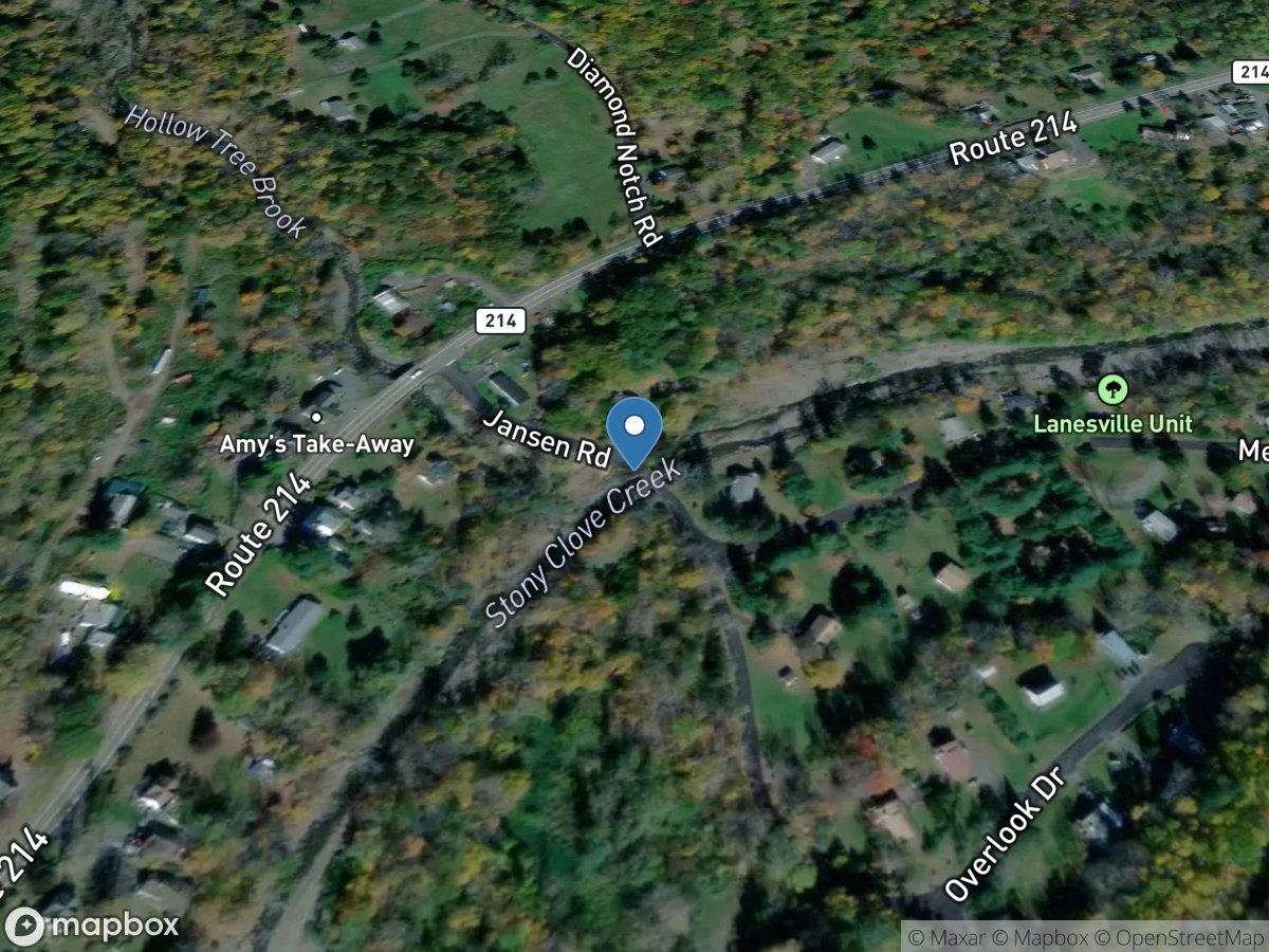 Stony Clove Creek at Janssen Road at Lanesville NY location