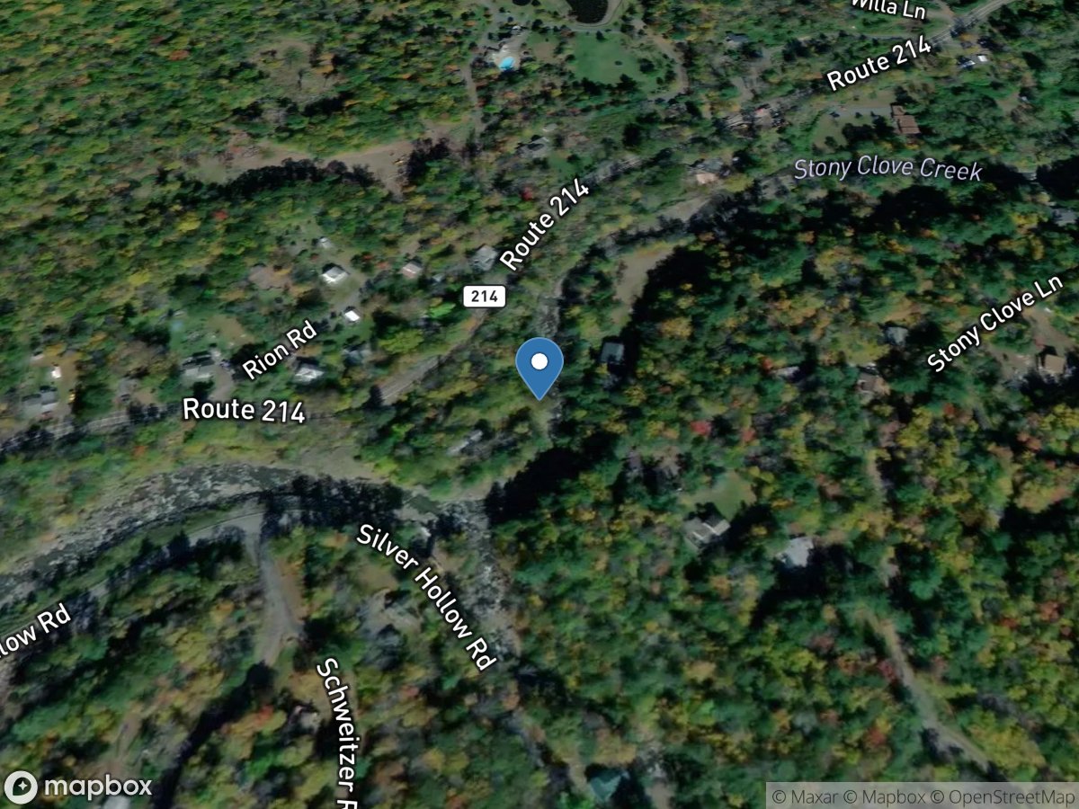 Stony Clove Creek above Warner Creek at Chichester NY location