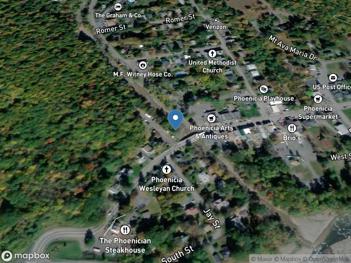 Stony Clove Creek above ST Highway 214 at Phoenicia NY location