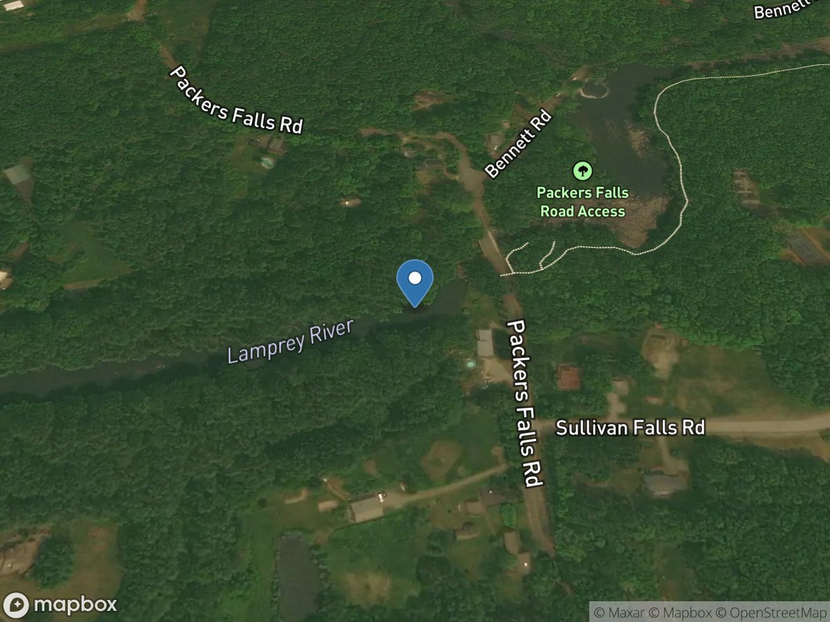 Lamprey River near Newmarket, NH location