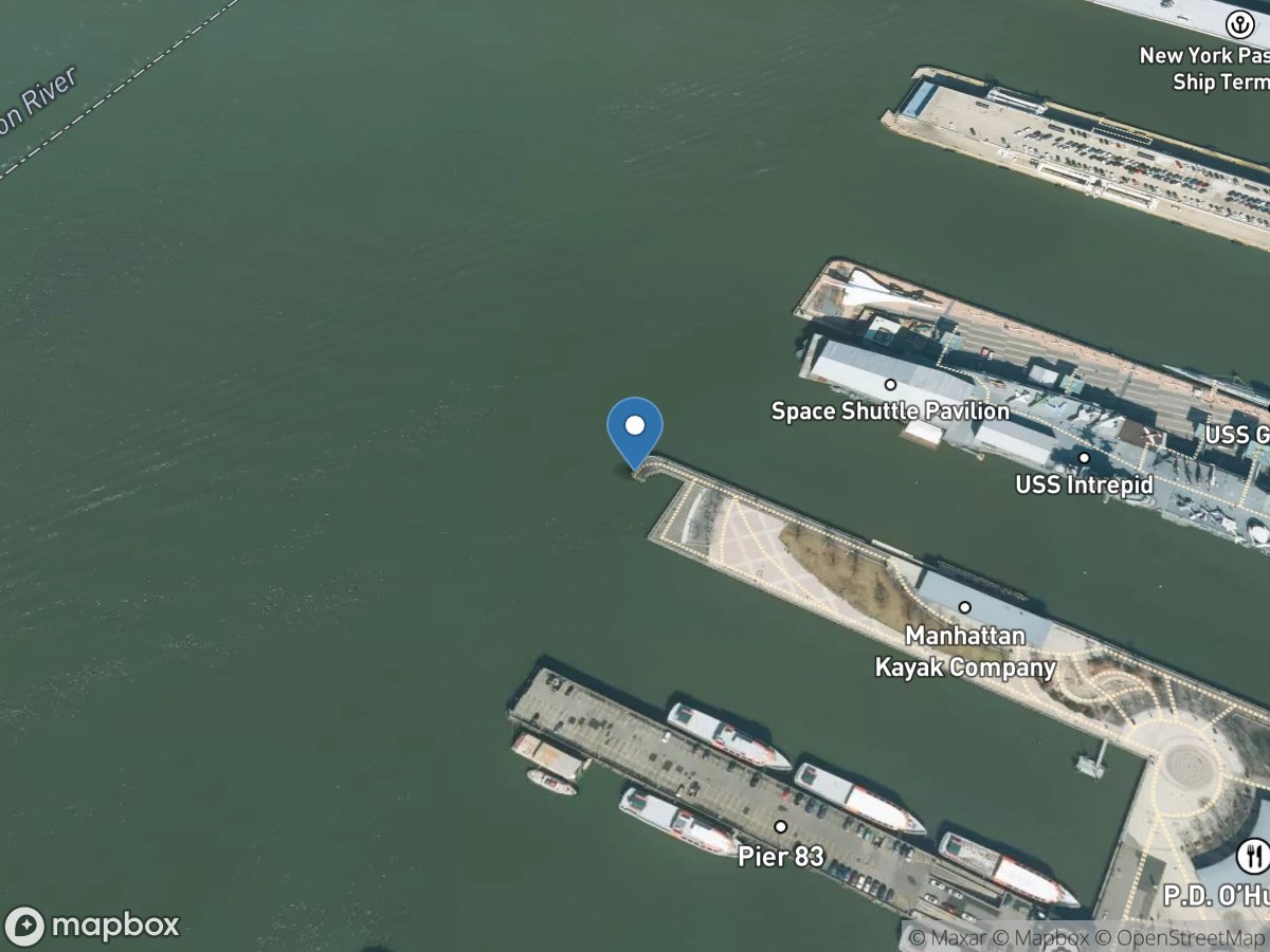 Hudson River at Pier 84 at New York NY location
