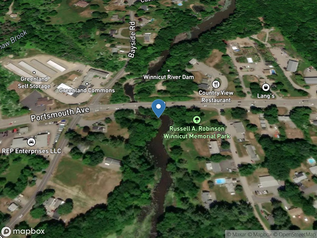 Winnicut River at Greenland, near Portsmouth, NH location