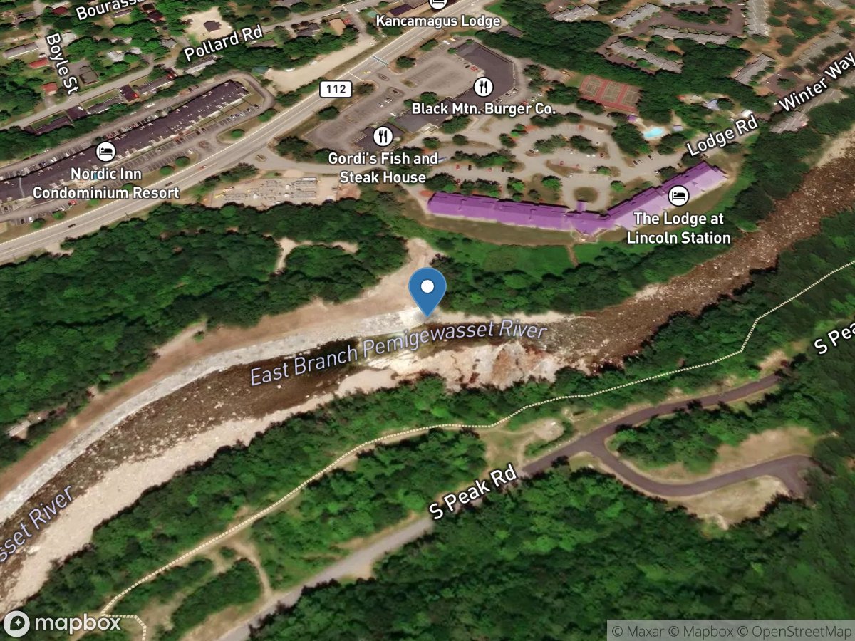 East Branch Pemigewasset River at Lincoln, NH location