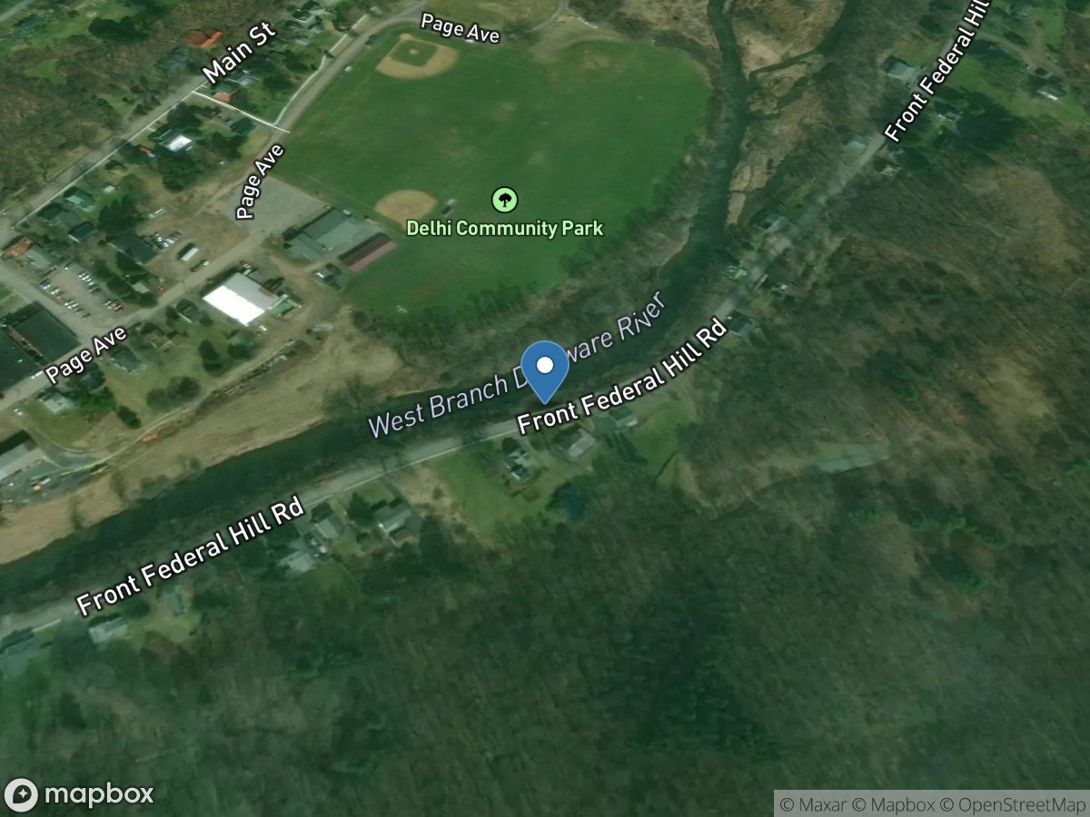 West Branch Delaware River Upstream From Delhi NY location