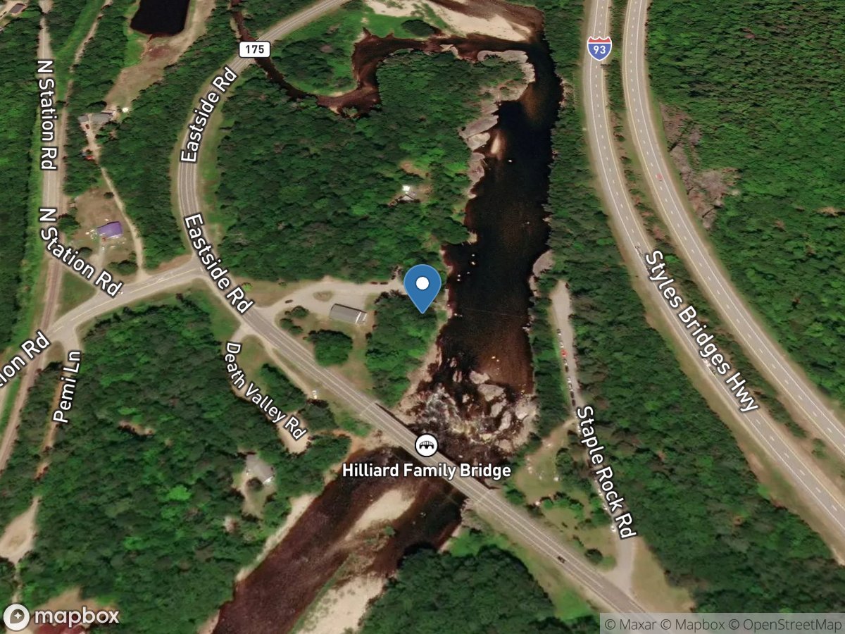 Pemigewasset River at Woodstock, NH location