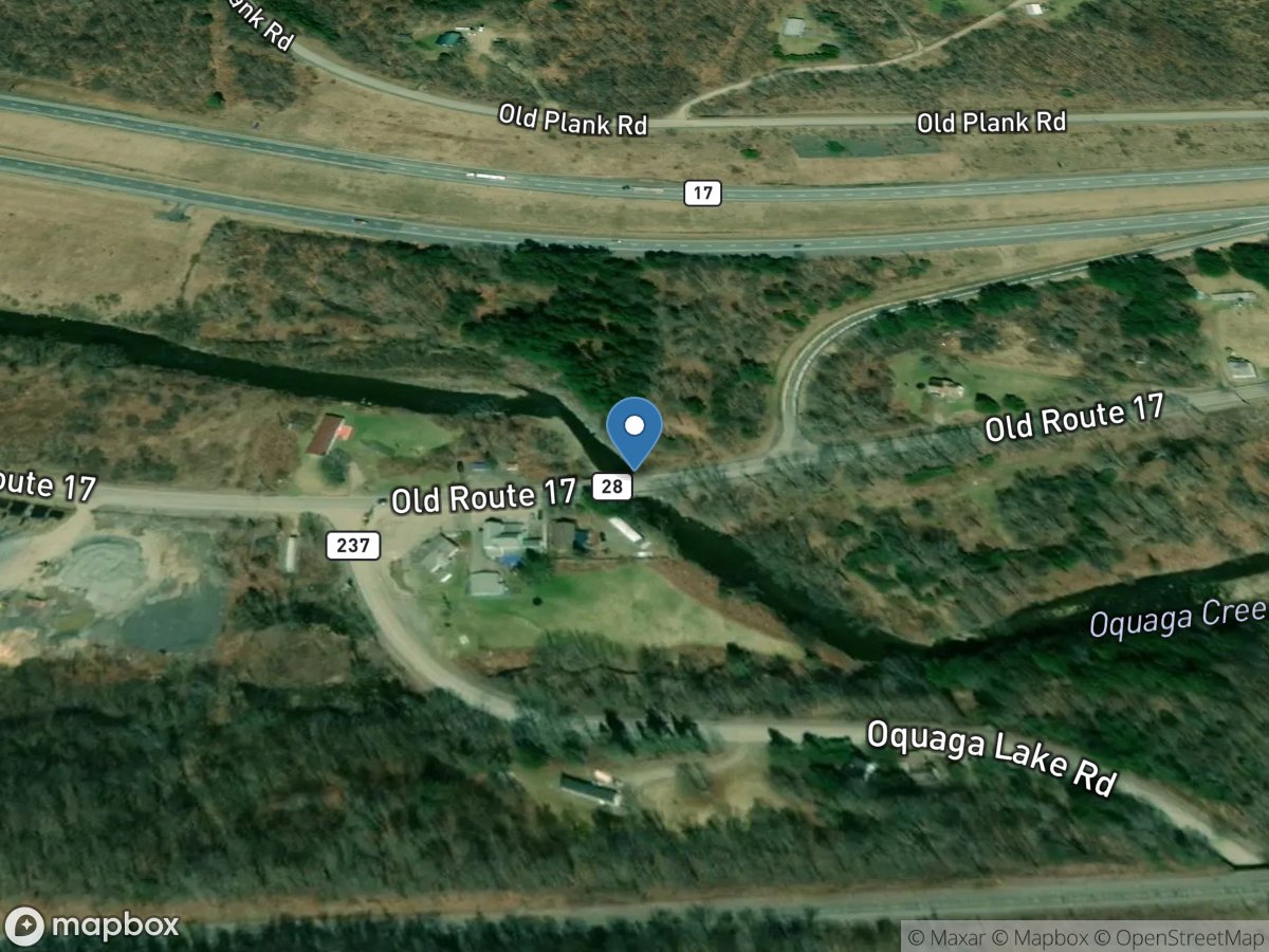 Oquaga Creek at McClure NY location