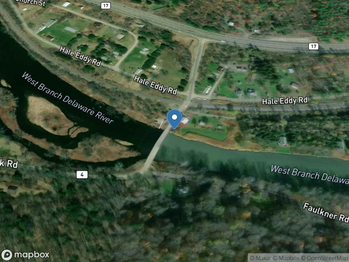 West Branch Delaware River at Hale Eddy NY location