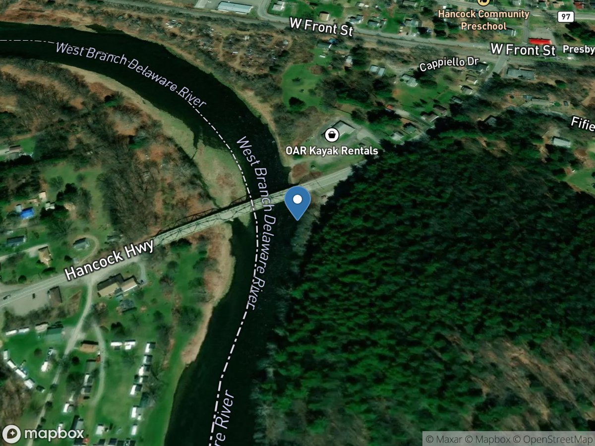 West Branch Delaware River at Hancock NY location